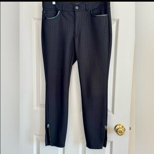 White House Black Market Textured Black Skinny Pants